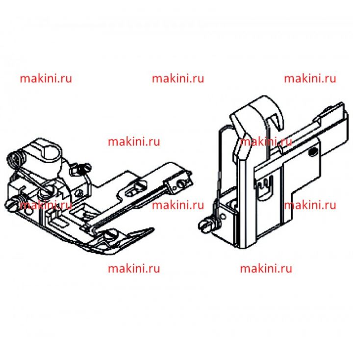 257331A64 прижимная лапка Kwokhing трехигольная
