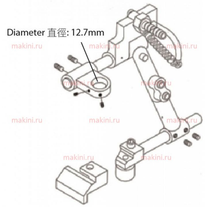 GB-9 Ограничительная линейка GB9 Roller and Zipper Guide OTGGB9 (Kwokhing, Гонконг)