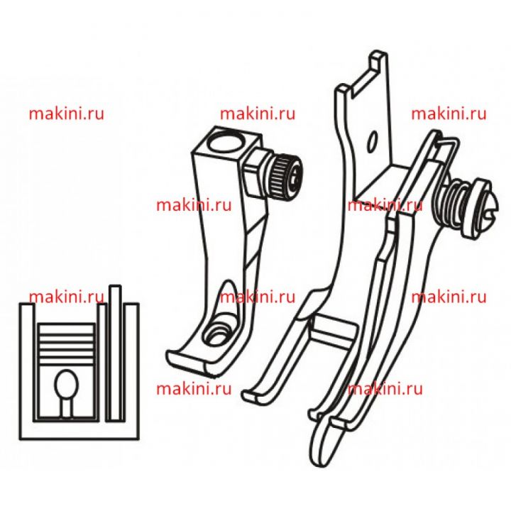 GR1245-3 направляющая лапка Kwokhing 3 мм