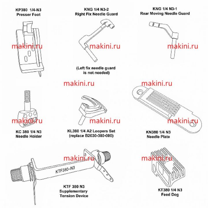 KH380-3N 3 Kwokhing комплект