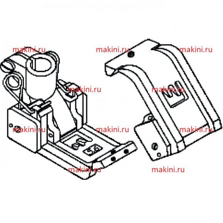 Y63319 прижимная лапка Kwokhing двухигольная 4.0 мм